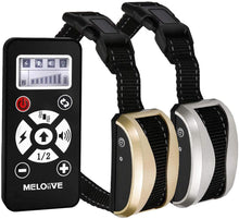 Charger l'image dans la galerie, Collier de dressage et Collier anti aboiement pour Chien--Contrôle manuel portée 700 mètres--Étanche niveau IP67 (M813-2)