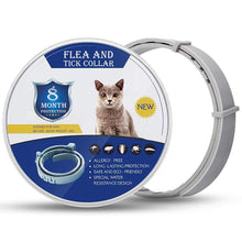 Charger l'image dans la galerie, Collier Antipuces et Anti-Tiques pour Chiens et Chats, Prévention Contre Les Tiques et Les Puces Pendant 8 Mois, Formule Naturelle(38cm)