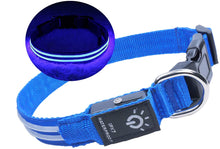 Charger l'image dans la galerie, Colliers pour Chiens LED, Rechargeable par USB, 100% Résistant à L’Eau, Lumineux avec 3 Modes,Collier de Clignotant LED pour Chiens, Adapté à la Promenade Nocturne