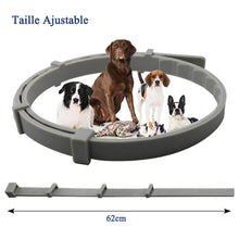 Charger l'image dans la galerie, Collier Antipuces et Anti-Tiques pour Chiens et Chats, Prévention Contre Les Tiques et Les Puces Pendant 8 Mois, Formule Naturelle(62 cm).