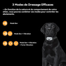Charger l'image dans la galerie, Collier Vibrant-Conformes à La Nouvelle Loi 2023-Collier Anti Aboiement, sans Choc Statique avec 8 Niveaux de Sensibilité Réglables, 8 Niveaux et 3 Mode Sonore, Vibration et Forte Vibration B658