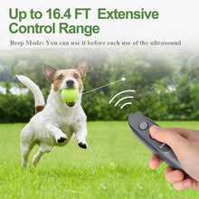 Charger l'image dans la galerie, Dispositif de Dressage pour Chiens à Ultrasons, Dissuasion de Contrôle d'Aboiements Ultrasonique de Chiens Rechargeable et Sûr, Appareil Anti-aboiement à Ultrasons pour Chien Portable-GPU30
