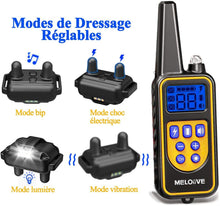 Charger l'image dans la galerie, Collier de dressage pour Chien--Contrôle manuel portée 400 mètres--Étanche niveau IP67 (MR001-2)