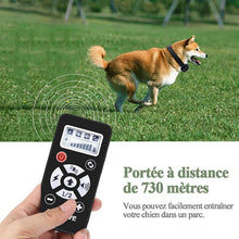 Charger l'image dans la galerie, Collier de dressage et Collier anti aboiement pour Chien--Contrôle manuel portée 700 mètres--Étanche niveau IP67 (M813-2)