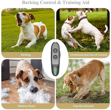 Charger l'image dans la galerie, Dispositif de Dressage pour Chiens à Ultrasons, Dissuasion de Contrôle d'Aboiements Ultrasonique de Chiens Rechargeable et Sûr, Appareil Anti-aboiement à Ultrasons pour Chien Portable-GPU30