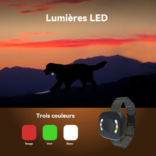 Charger l'image dans la galerie, Collier Vibrant-Conformes à La Nouvelle Loi 2023-Collier de Dressage,Portée de 2500 Mètres,Rechargeable avec 4 Modes Lumières LED/Son/Vibration/Forte Vibration,Résistant à l'eau IP67 BD14T
