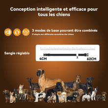 Charger l'image dans la galerie, Collier Vibrant-Conformes à La Nouvelle Loi 2023-Collier de Dressage,Portée de 2500 Mètres,Rechargeable avec 4 Modes Lumières LED/Son/Vibration/Forte Vibration,Résistant à l'eau IP67 BD14T
