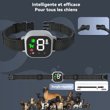 Charger l'image dans la galerie, Collier Anti Aboiement Chien Automatique,Contrôle Anti-aboiement Intelligent,3 Modes Choc Statique/Vibration/Son,8 Niveaux de Sensibilité,Étanche et Rechargeable pour Gros Petit Chiens MD23T