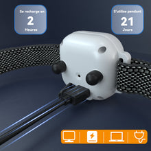 Charger l'image dans la galerie, Collier Anti Aboiement Chien Automatique,Contrôle Anti-aboiement Intelligent,3 Modes Choc Statique/Vibration/Son,8 Niveaux de Sensibilité,Étanche et Rechargeable pour Gros Petit Chiens MD23T