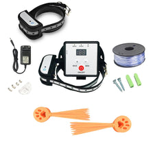 Charger l'image dans la galerie, Système de Clôture Anti-fugue avec Fil pour Chiens - Système De Clôture avec Un Collier Rechargeable Et Une Clôture Complete -2 Récepteurs(GAF004-2)