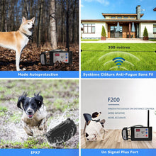 Charger l'image dans la galerie, Système Clôture Anti-Fugue Sans Fil avec un Collier Imperméable-Clôture Sans Fil-Clôture pour Chien(GAF002)